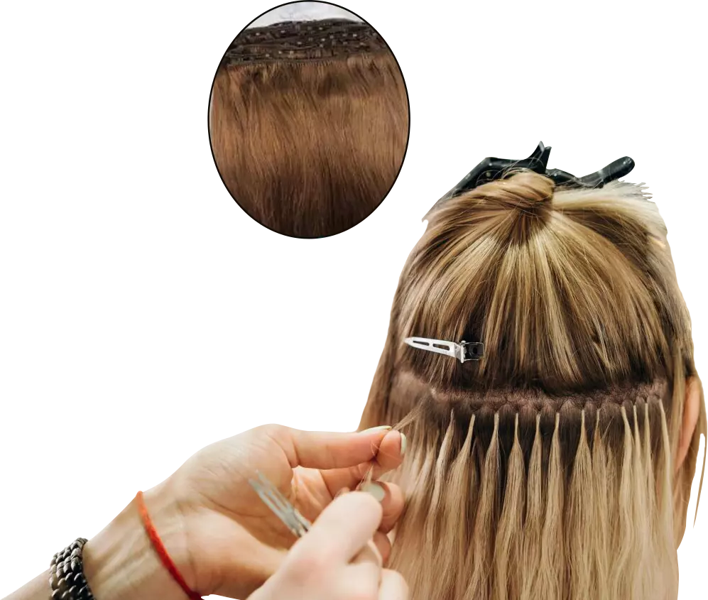 Micro Bead Hair Extensions in Hyderabad - Nano Hair Extensions - Bglam