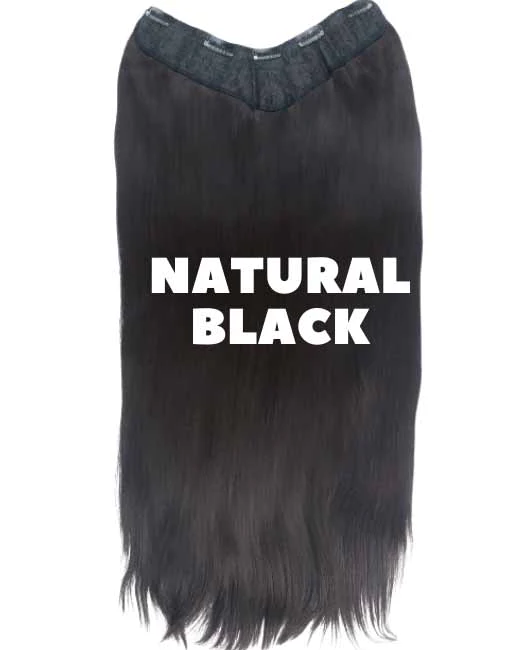 NATURAL BLACK or DARK BROWN 3D HAIR EXTENSION