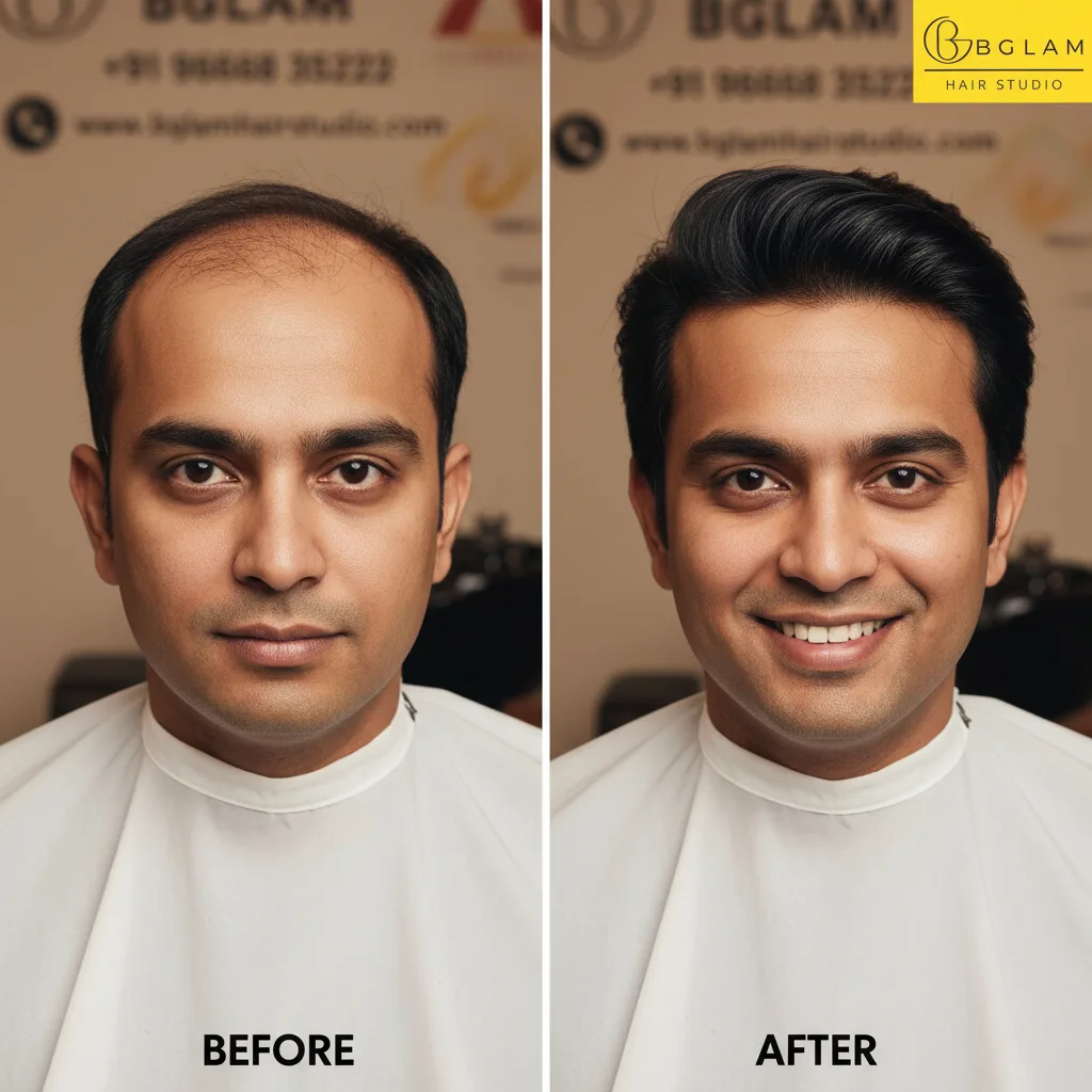 Non surgical hair replacement for men in Bangalore